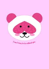 panda pink+panda Card 33265 created by Jennifer Jahromi