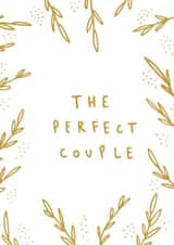 Pretty Golden Anniversary Card / Wedding Card - The Perfect Couple created by Old English Company