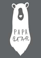 papa bear Birthday Card 10174 created by Old English Company