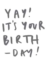 yay bday Birthday Card 10177 created by Old English Company