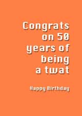 rude funny Birthday Card 7439 created by Potty Mouth