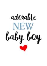 Boy New New Baby Card 10593 created by Rootie Tootie Designs