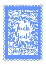 sweary funny Congratulations Card 7322 created by Pogofandango