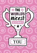 The world's nicest boobies card created by Tommy Human