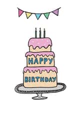 Birthday Birthdaycake Card 22557 created by Deirdre Spain