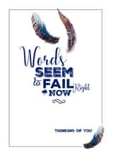 SAD words Thinking of you Card 8468 created by Alice Barrell