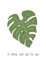 cheese cheesy Just because Card 7480 created by Punderstanding Life