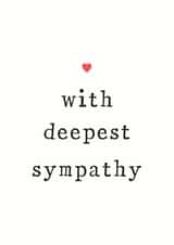 heart with Sympathy Card 11037 created by The Two Wagtails