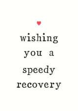 speedy recovery Get Well Card 11042 created by The Two Wagtails