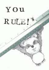 RULE TEACHER Thank You Card 8966 created by VICKI BRETT