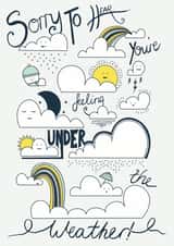 Feeling Under the Weather Get Well Card created by Little Silverleaf