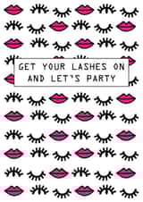lips eyes Birthday Card 5555 created by Memelou