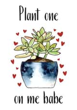 plant succulent Love & Friendship Card 33058 created by Emma M. Ezzie