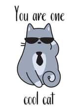 cute cat Congratulations Card 33060 created by Emma M. Ezzie