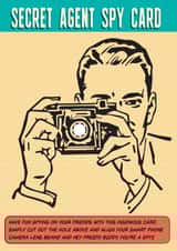 Secret Agent Spy Card created by Jon Higham