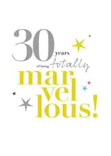 30 Thirty Birthday Card 9135 created by PAPAGRAZI