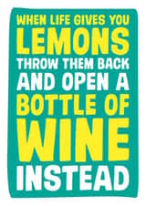 WINE FUNNY Love & Friendship Card 2997 created by Dean Morris Cards