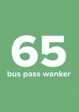 65th birthday card created by Just Spag