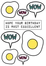 Eggcellent cool Birthday Card 5558 created by Memelou