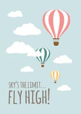 Farewell Balloon Exams Card 9161 created by The Grumpy Pug