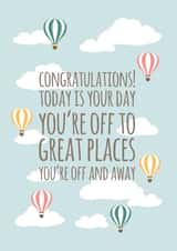 Sky High Leaving Card 9162 created by The Grumpy Pug