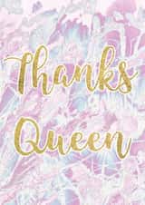 queen trendy Thank You Card 10863 created by Emma M. Ezzie