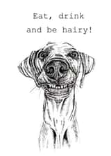 Funny Dog any occasion card created by sarahcoxartwork