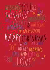 xmas festive Christmas Card 27963 created by Love and Happy Stuff