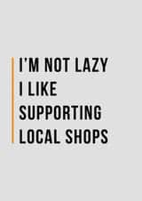 lazy supporting Card 33512 created by Man Cards