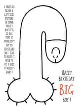 Big boy birthday card created by Adam Regester