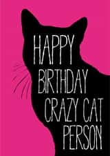 pink crazy Birthday Card 31656 created by The Grumpy Pug