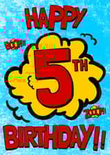 5 five Birthday Card 9933 created by Alex Dato
