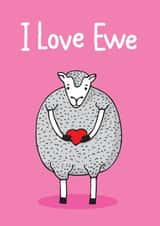 Sheep love Love & Friendship Card 33686 created by Pukka Design