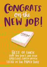 congratulations you're Leaving Card 6211 created by Lucy Maggie Designs