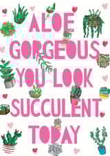 cactus succulent Love & Friendship Card 11227 created by Miss Bespoke Papercuts