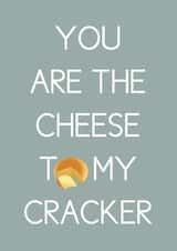 cheese cracker Love & Friendship Card 4231 created by Ilka Dickens