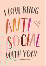 anti social Anniversary Card 33784 created by PAPR Boutique
