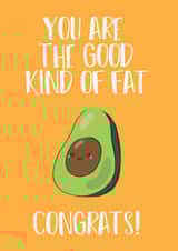 avocado pun Pregnancy Card 33785 created by PAPR Boutique