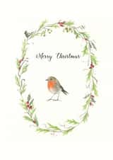 Christmas robin Card 29346 created by Penny Lindop