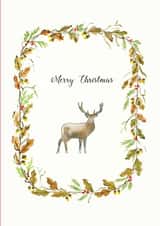 Christmas stag Card 29347 created by Penny Lindop