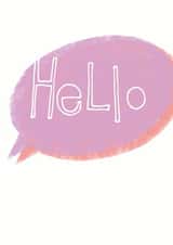 Hello Notecard Card 33799 created by ERPdesign