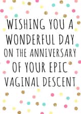 funny vagina Birthday Card 25952 created by Happy Little Vegemite