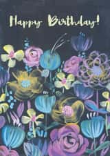 Classic Birthday Card - Arty - Flowers created by From A Place of Wonder