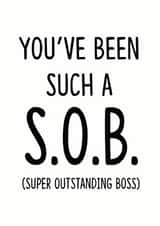 boss leaving Leaving Card 9339 created by Peabody Studio