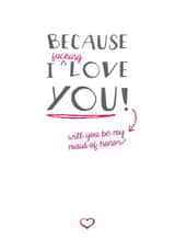 Rude - pink and grey Maid of honor card created by Prairie Chick Prints