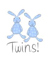 Cute baby Twin Boys card created by Leah Roberts