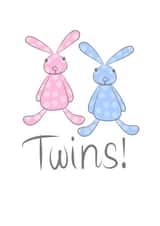 Cute Baby Twins Card created by Leah Roberts