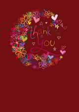 flowers floral Thank You Card 11632 created by Hello You