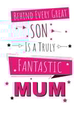 Heartfelt Birthday or Mothers Day Card - For a Mum from their Son created by Yeti Design