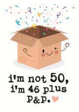 50 fifty Birthday Card 5958 created by Mrs Best Paper Co.